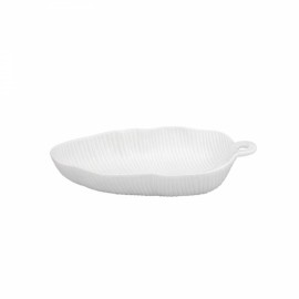 Saladeira Folha de Bananeira Branca P Bordallo Pinheiro