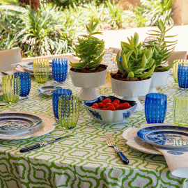 Saladeira Quadrada Blue Canton P Vista Alegre