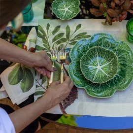 Saladeira Redonda Couve P Bordallo Pinheiro