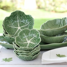 Saladeira Redonda Couve M Bordallo Pinheiro