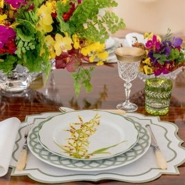 Sousplat Orquídeas Matisse Casa Verde