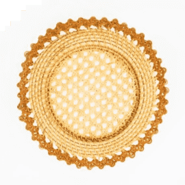 Sousplat Rattan Lótus