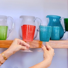 Taça Bubbles Turquoise