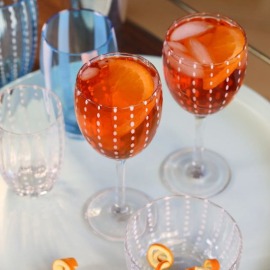 Taça Perle Vermelho Zafferano