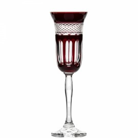 Taça Champagne Sofia Ruby Cristal