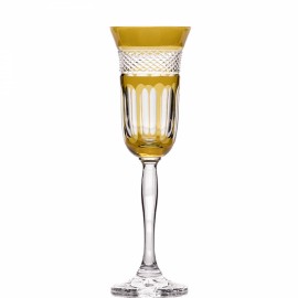 Taça Champagne Sofia Verde Oliva Cristal