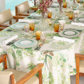Toalha de Mesa Citrus Garden Verde 1,80x3,30 Linho Matouk