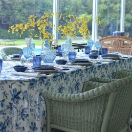 Toalha de Mesa Chestnut Azul 2,25x3,15 Dascoli