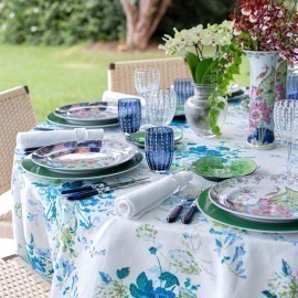 Toalha de Mesa Clarita Azul 2,25x3,15 Dascoli