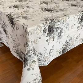 Toalha de Mesa Clarita Cinza 2,25x3,60 Dascoli