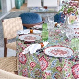 Toalha de Mesa Iznik Verde 2,25x3,60 Dascoli