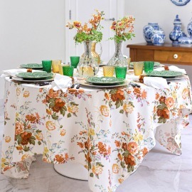 Toalha de Mesa Clarita Laranja 2,30x2,30 Dascoli