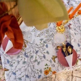 Toalha de Mesa Gravure 1,70x3,60 Linho Tessitura Toscana