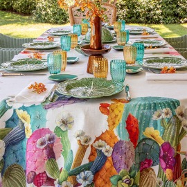 Toalha de Mesa Kactus 1,70x3,60 Linho Tessitura Toscana