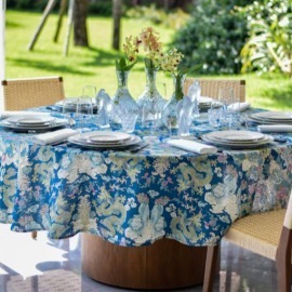 Toalha de Mesa Magic Mountain Aquarius 1,80x4,30 Linho Matouk