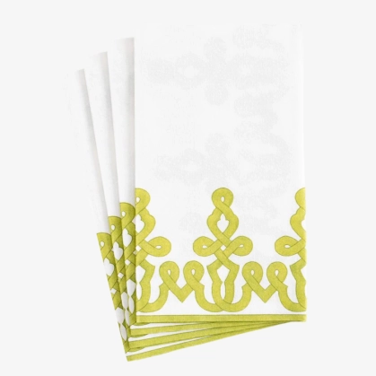 Produto 12 Toalhas de Papel para Lavabo 10x19 Moss Green Caspari