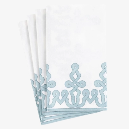Produto 12 Toalhas de Papel para Lavabo 10x19 Stone Blue Caspari