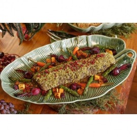 Travessa Folha de Bananeira Verde M Bordallo Pinheiro