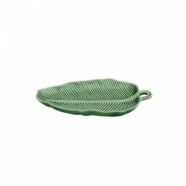 Travessa Folha de Bananeira Verde P Bordallo Pinheiro