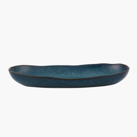 Travessa Oval Gemstone LapisLazuli 34,5cm Casa Alegre