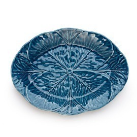 Travessa Oval Couve Matisse Casa Azul Atlântico G