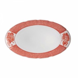 Travessa Oval Coralina G Vista Alegre