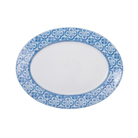 Travessa Oval M Azulejos Matisse Casa