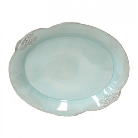 Travessa Oval Mediterrânea Turquesa M Costa Nova