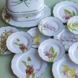 Travessa Oval Orquídeas Matisse Casa G