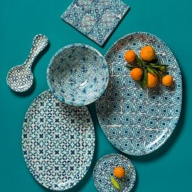 Travessa Oval Piastrella Costa Nova