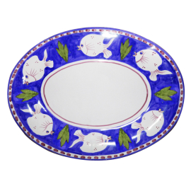 Travessa Oval Capri Poseidon Azul