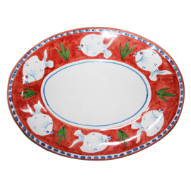 Travessa Oval Capri Poseidon Laranja