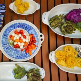 Travessa Refratária Oval Azure 41cm Vista Alegre