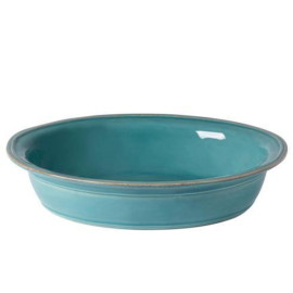 Travessa Refratária Oval Fontana Costa Nova Turquesa G