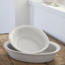 Travessa Refratária Oval Fontana M Costa Nova Branco