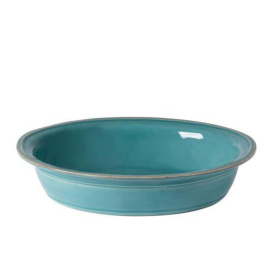 Travessa Refratária Oval Fontana Costa Nova Turquesa M