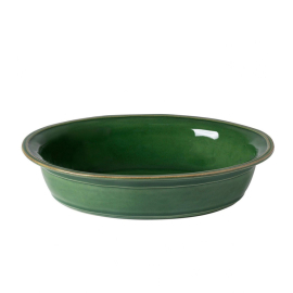 Travessa Refratária Oval Fontana Costa Nova Verde Floresta M