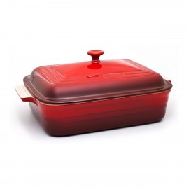Produto Travessa Retangular Clássica com Tampa Le Creuset Vermelho