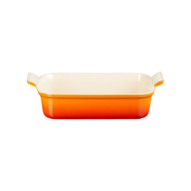 Travessa Retangular Heritage Laranja 26cm Le Creuset