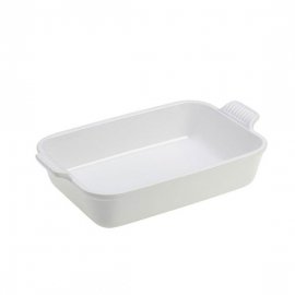 Travessa Retangular Heritage Branco 26cm Le Creuset