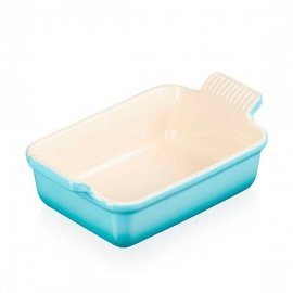 Travessa Retangular Heritage Azul Caribe 32cm Le Creuset