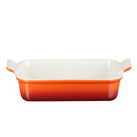 Travessa Retangular Heritage Cayenne 32cm Le Creuset