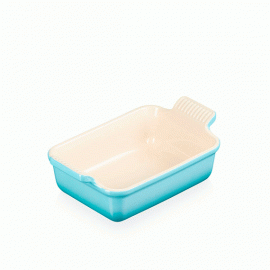 Travessa Retangular Heritage Azul Caribe 19cm Le Creuset