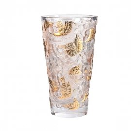 Vaso Lalique Merles & Raisins Ouro G Edição Numerada 