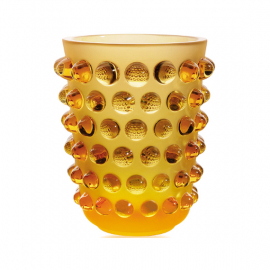 Vaso Lalique Mossi Âmbar