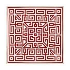 Centro de Mesa Italiano Labirinto Coral Richard Ginori