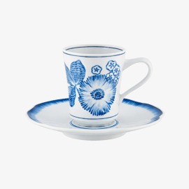 Xícara Café Coralina Azul Vista Alegre