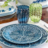 Aparelho de Jantar Couve Matisse Casa Azul Atlântico 12 Peças