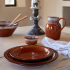 Aparelho de Jantar Poterie Costa Nova Marrom 12 Peças