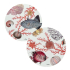 Conjunto 2 Jogos Americanos Redondo Coralbay